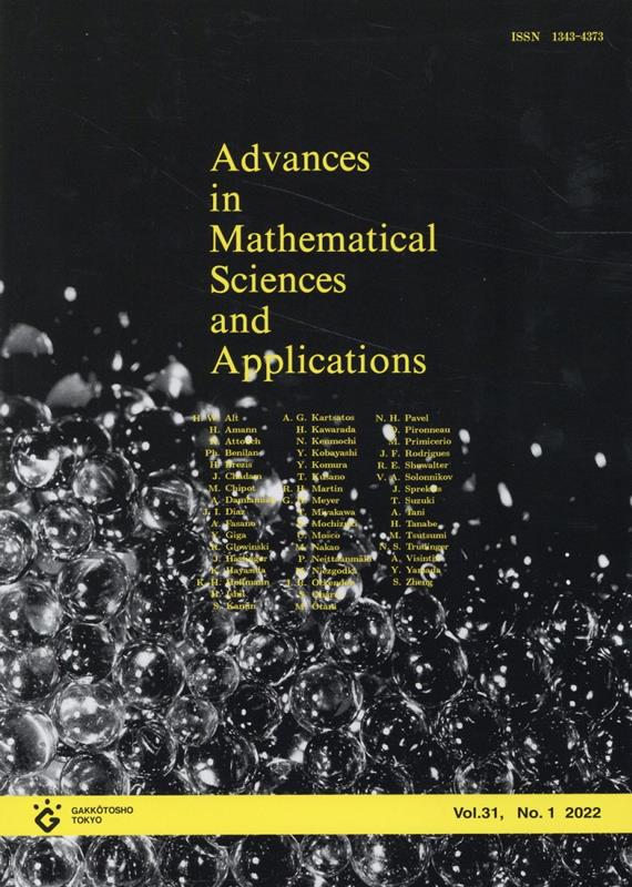 Advances　in　Mathematical　Sciences　and　Ap（vol．31-1（2022））