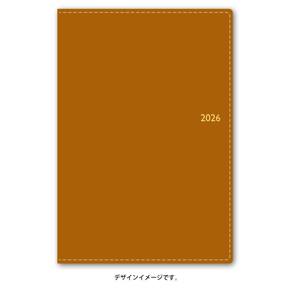 能率 2026年4月始まり ウィークリー手帳 NOLTY(ノルティ) スコラライト（キャメル）9217