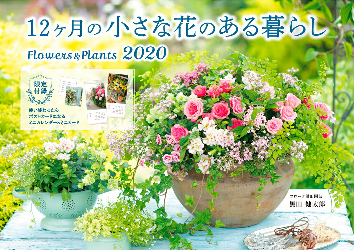 12ヶ月の小さな花のある暮らしFlowers ＆ Plantsカレンダー（2020）