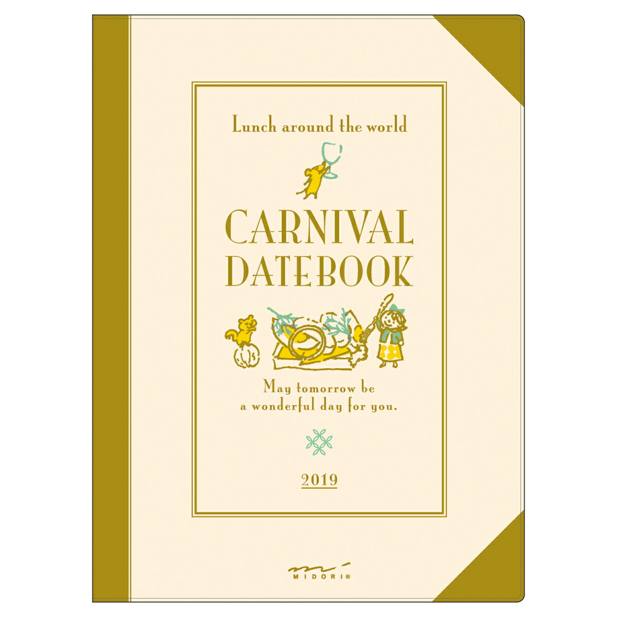 2019年 手帳 ポケットダイアリー A6 カーニバル柄