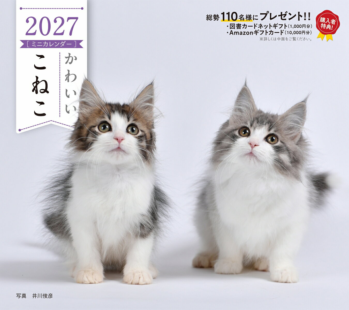 2027年カレンダー かわいいこねこ 書影