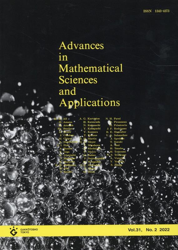 Advances　in　Mathematical　Sciences　and　Ap（vol．31-2（2022））