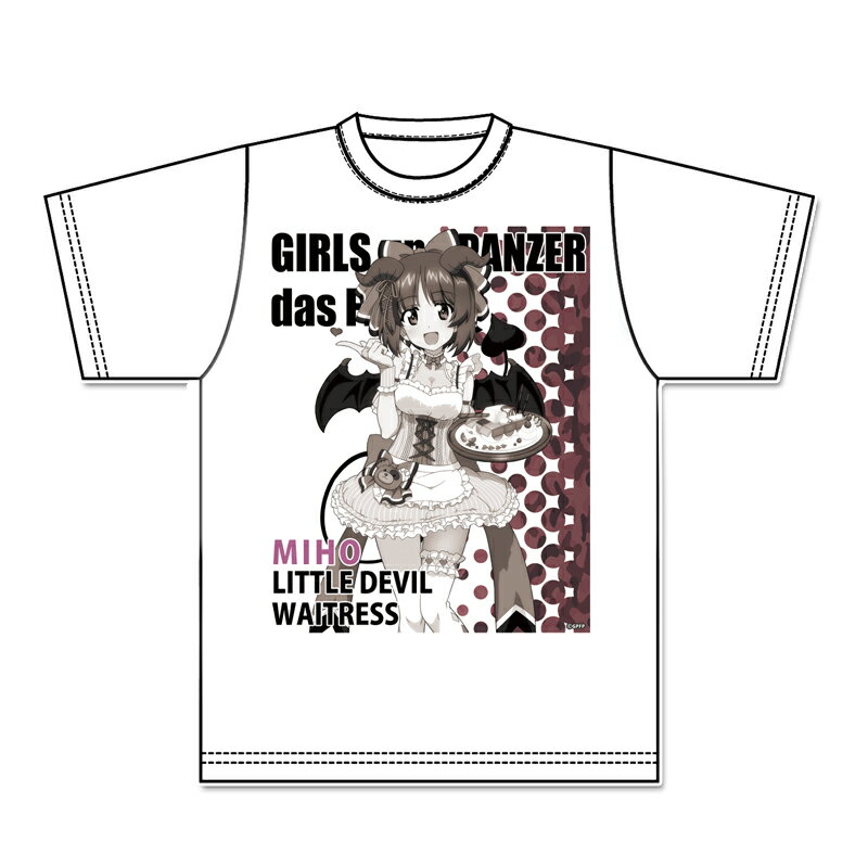ガールズ&パンツァー 最終章 描き下ろしグラフィックTシャツ【西住みほ】小悪魔ウエイトレス