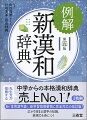 類書中最大級の親字数七千余。ＪＩＳ第一・第二水準の漢字、新「常用漢字表」、最新「人名用漢字」に対応。伝統的な部首配列。漢字本来の意味・用法と日本語独自の意味・用法を区別して説明。現代語・漢語など熟語数三万六千語。生きた用例を豊富に収録。「漢文とは」「「異字同訓」の漢字の使い分け例」など充実した付録。好評の「ＵＤデジタル教科書体」を採用した新設計の見やすい紙面。「音訓索引」「総画索引」「部首スケール」など多様な索引。