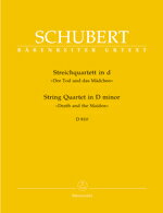 【輸入楽譜】シューベルト, Franz: 弦楽四重奏曲 第14番 ニ短調 D 810 「死と乙女」/新シューベルト全集版 シューベルト, Franz