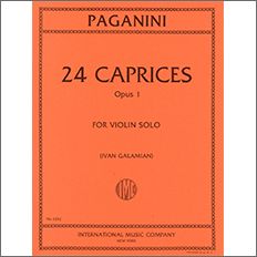 【輸入楽譜】パガニーニ, Nicolo: 24のカプリス Op.1/ガラミアン