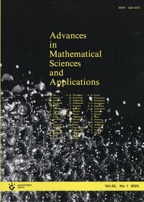 Advances　in　Mathematical　Sciences　and　Ap（vol．32-1（2023））