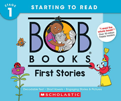 Bob Books - First Stories Hardcover Collection of 12 Stories Decodable Phonics Stories, Ages 4 and U BOB BKS - 1ST STORIES HARDCOVE （Bob Books） 