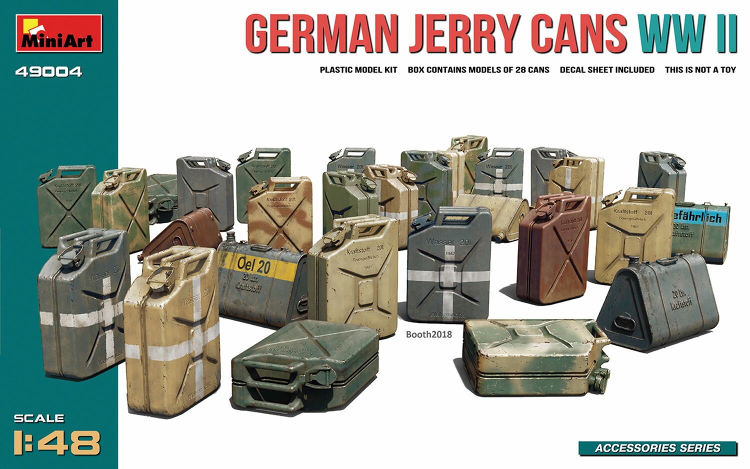 1/48 情景アクセサリー WW.II ドイツ軍 ジェリカン 28個セット 【MA49004】 (プラモデル)
