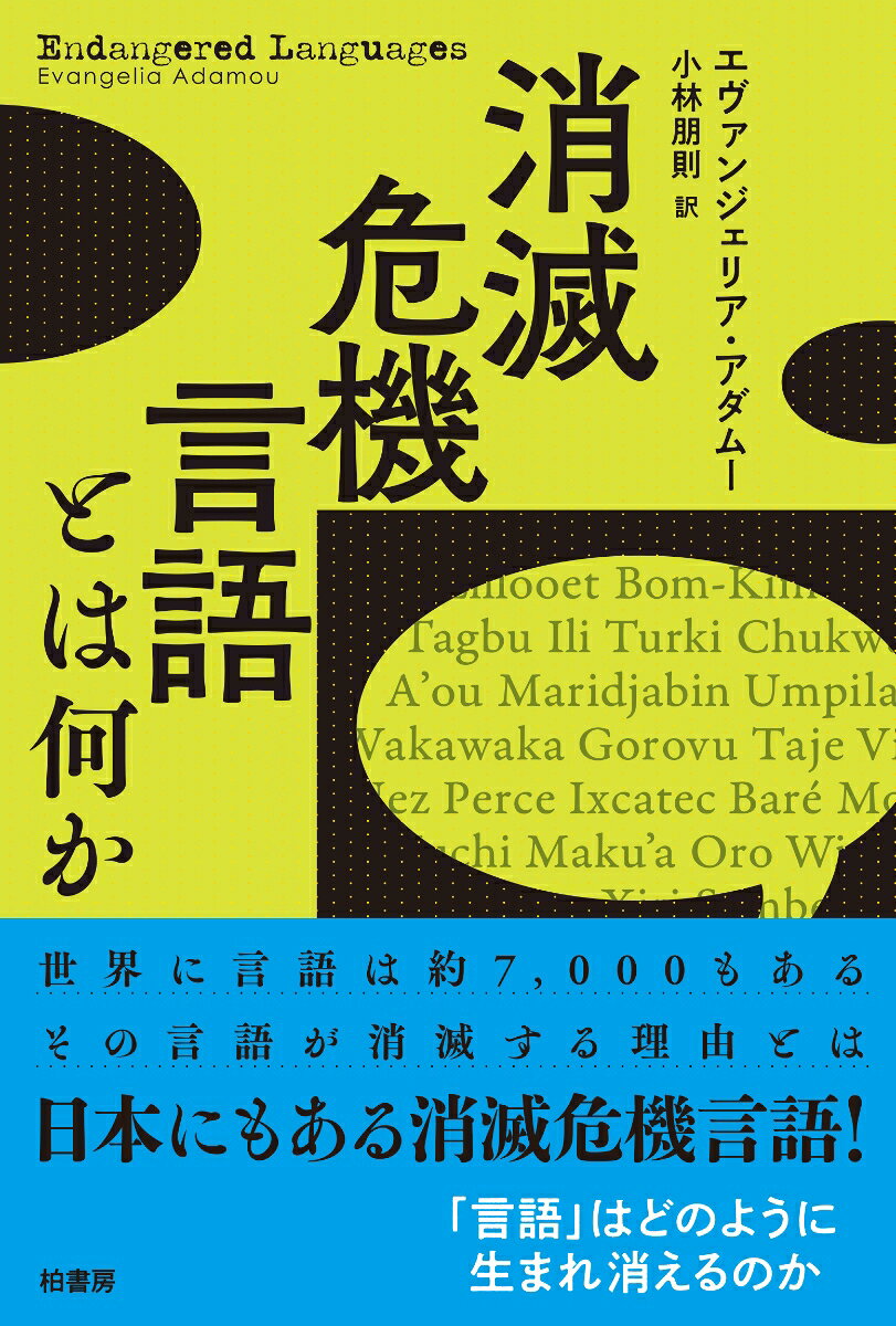 消滅危機言語とは何か 書影
