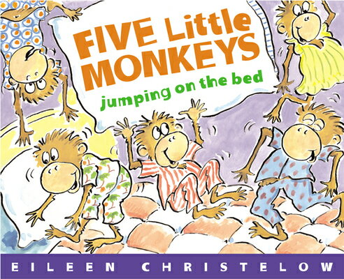 As soon as they say good night to Mama, the five little monkeys start to jump on their bed. But trouble lies ahead as, one by one, they fall off and hurt themselves.