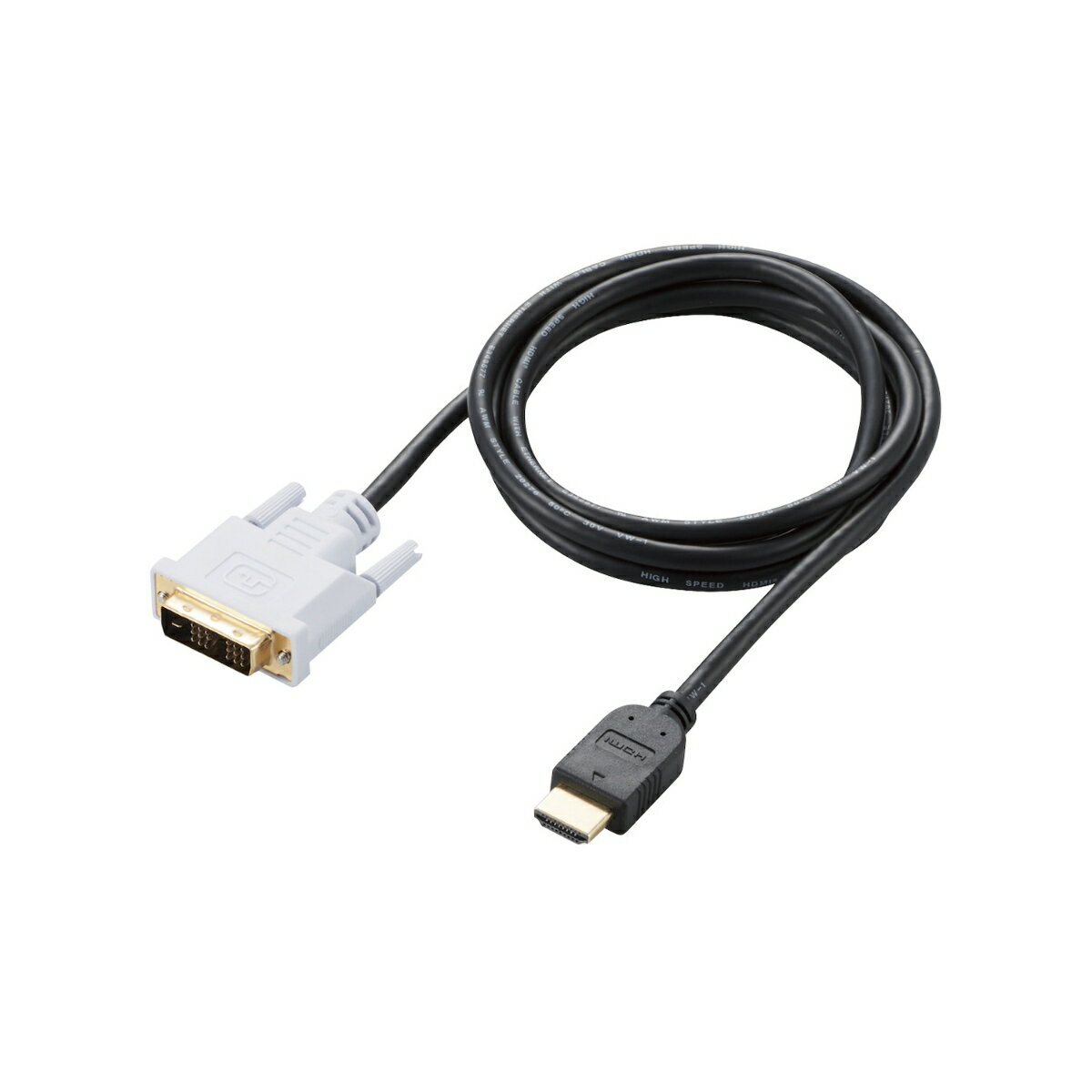 HDMI-DVI変換ケーブル／1.5m／ブラック DH-HTD15BK 3