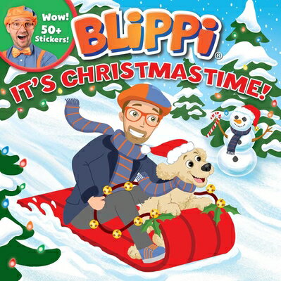 Blippi: It 039 s Christmastime With Stickers BLIPPI ITS CHRISTMASTIME （8x8） Editors of Studio Fun International