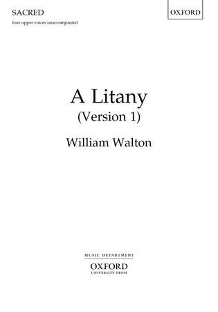 【輸入楽譜】ウォルトン, William: 嘆願(4声の高声とピアノ伴奏): ヴォーカルスコア