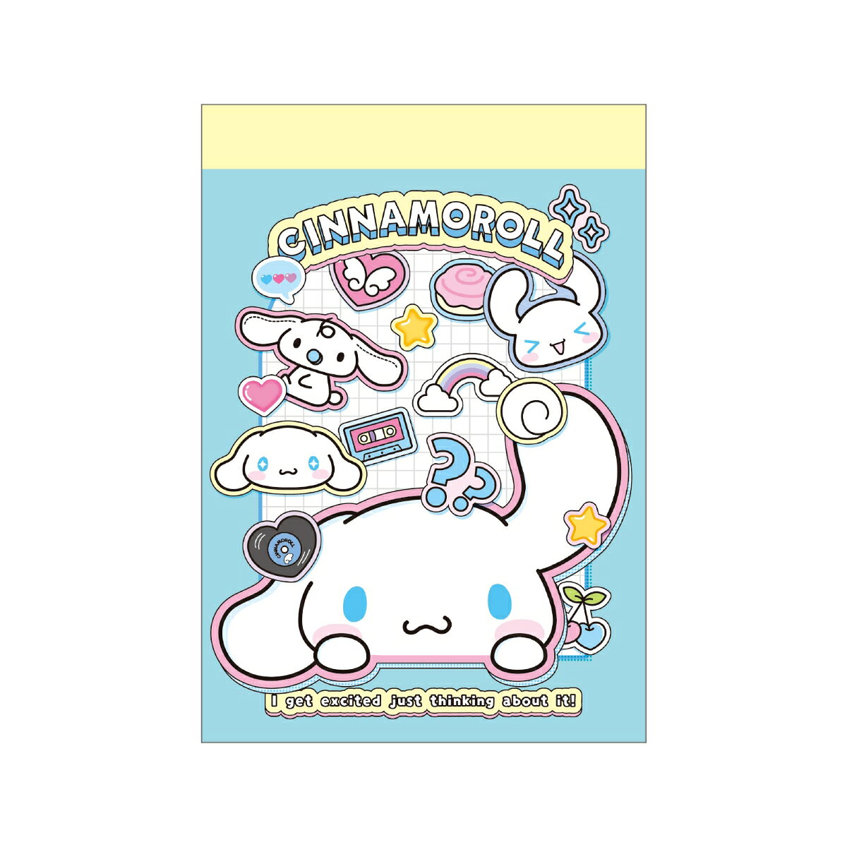 サンリオキャラクターズミニメモ ペタペタステッカーズ2／シナモロール