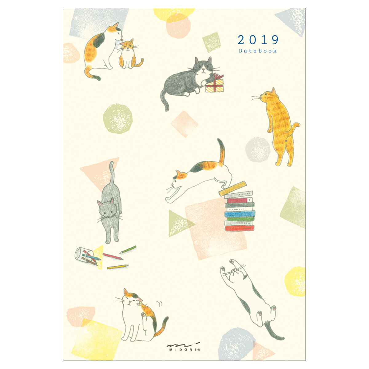 2019年 手帳 ポケットダイアリー B6 ネコ柄