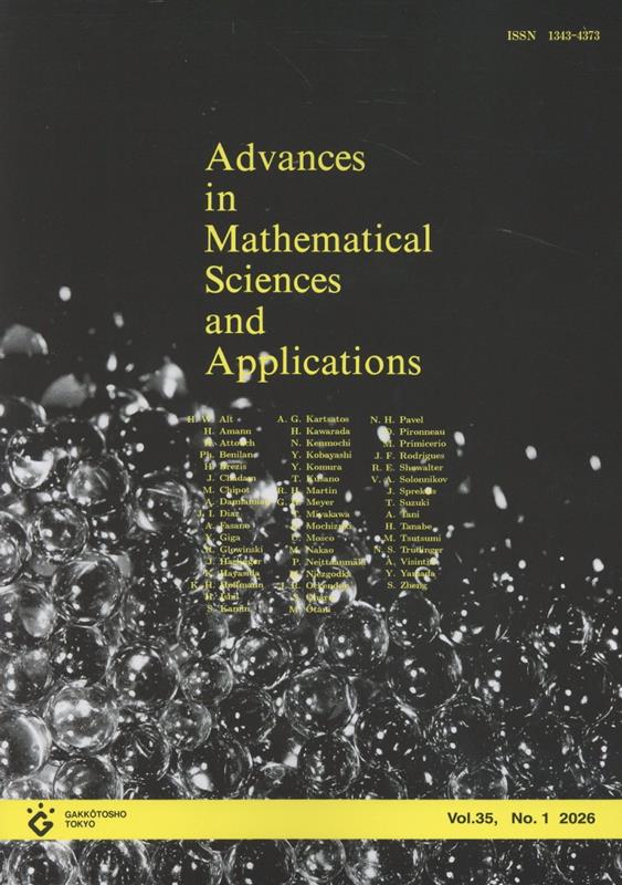 Advances　in　Mathematical　Sciences　and　Ap（Vol．35-1（2026））