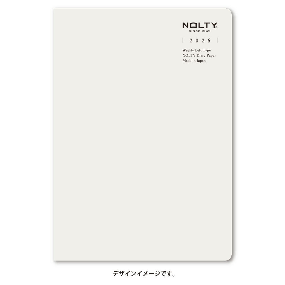 能率 2026年4月始まり ウィークリー手帳 NOLTY(ノルティ) ティオA5レフト（グレー）9313