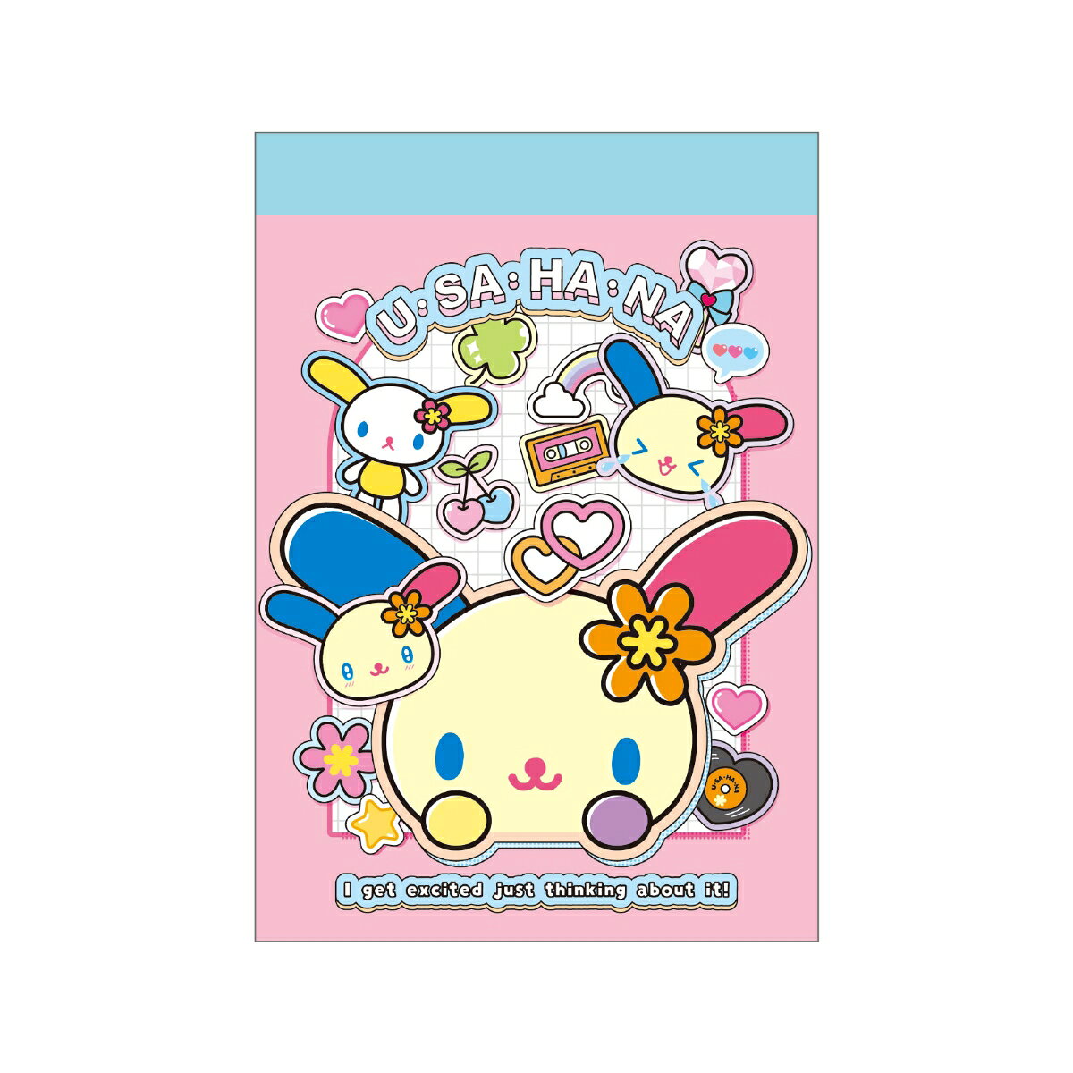 サンリオキャラクターズミニメモ ペタペタステッカーズ2／ウサハナ