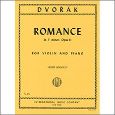 【輸入楽譜】ドヴォルザーク, Antonin: ロマンス ヘ短調 Op.11