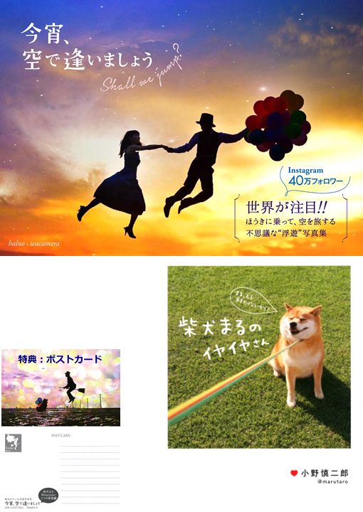 柴犬まるに癒やされたい！「今宵、空で逢いましょう」＋「柴犬まるのイヤイヤさん」【特典：楽天ブックス限定ポストカード（B柄）付き】 2冊セット