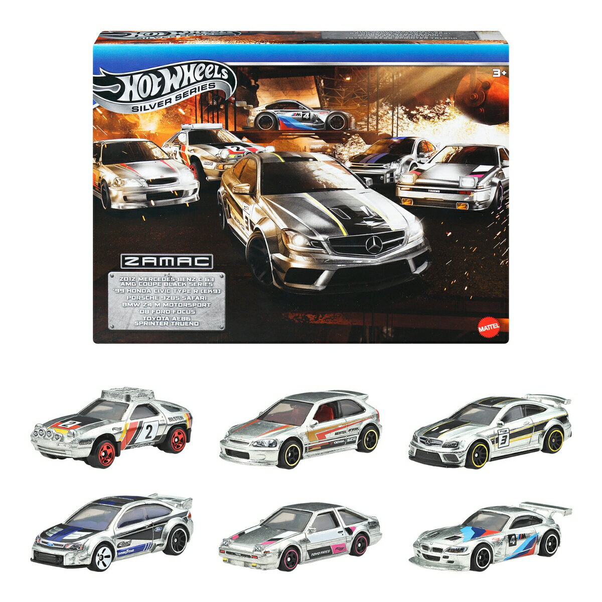 ホットウィール(Hot Wheels) ザマック マルチパック 乗り物おもちゃ ミニカー 6台入り 3歳から メタル JBY80