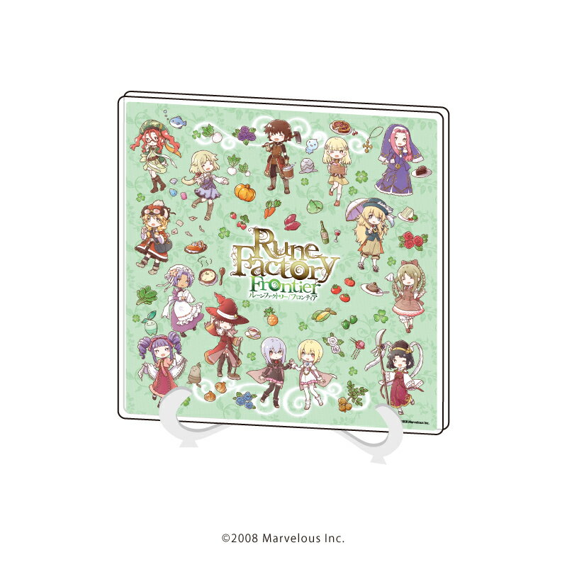 アクリルアートボード「ルーンファクトリー フロンティア」01/ちりばめデザイン(グラフアートイラスト)【グッズ】