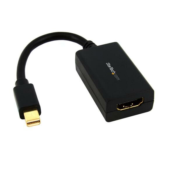 Mini DisplayPort-HDMI変換アダプタ ミニディスプレイポート/ mini DP(オス)-HDMI(メス)コンバータ 1920x1200 ブラック