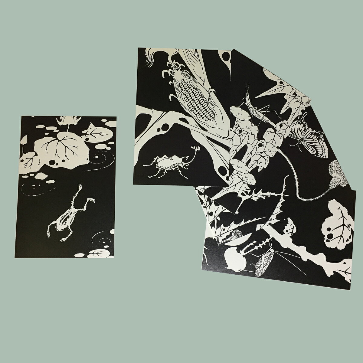 伊藤若冲 玄圃瑤華はがき 18枚セット