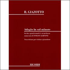 【輸入楽譜】アルビノーニ, Tomaso/ジアゾット, Remo: アダージョ ト短調