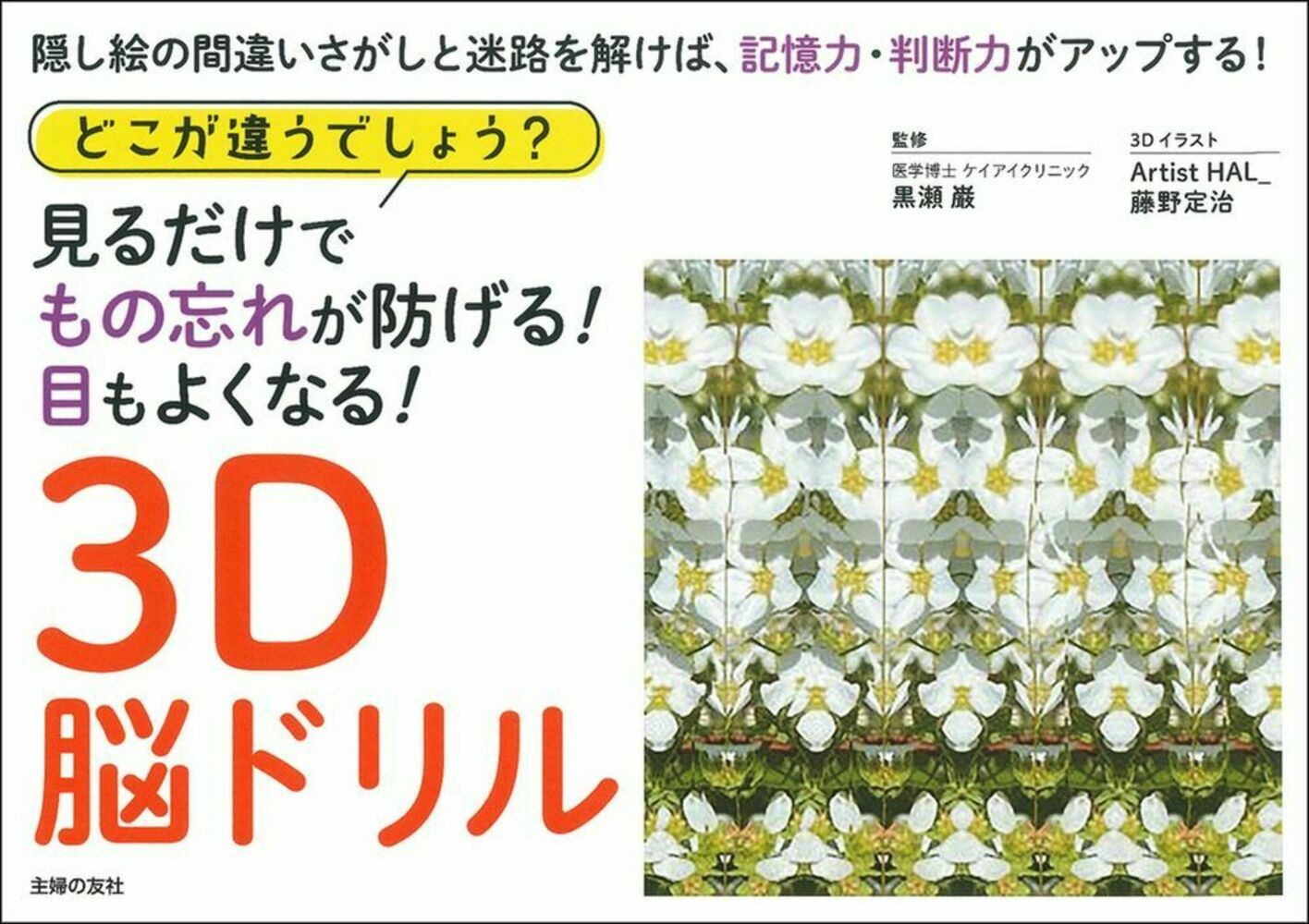 どこが違うでしょう？　見るだけでもの忘れが防げる！　目もよくなる！　3D脳ドリル