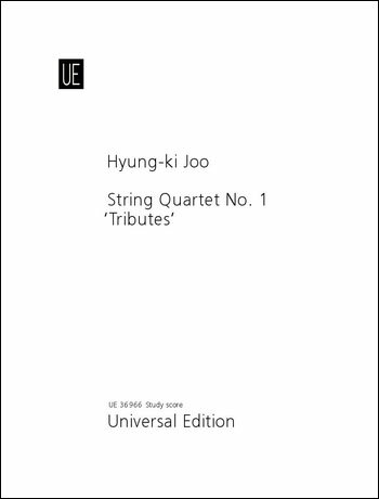 【輸入楽譜】ジュー, Hyung-ki: 弦楽四重奏曲 第1番 「トリビュート」: スコア
