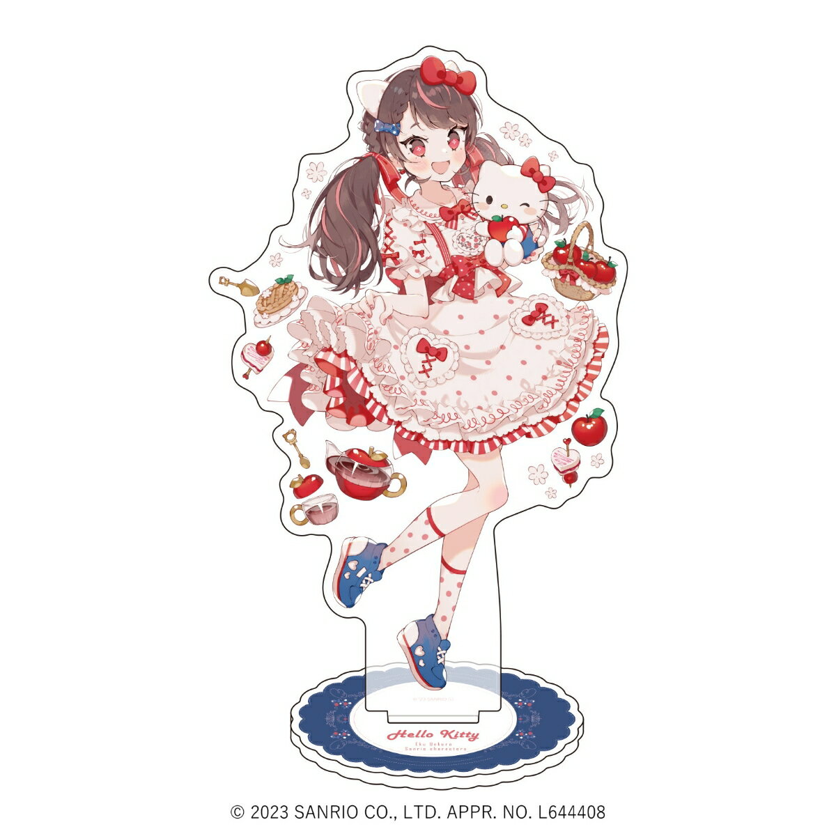 キャラアクリルフィギュア「上倉エク×サンリオキャラクターズ」01/ハローキティ(描き下ろしイラスト)【グッズ】