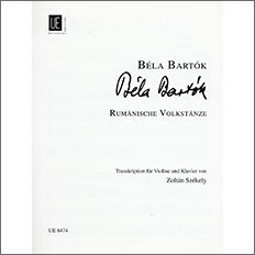 【輸入楽譜】バルトーク, Bela: ルーマニア民族舞曲/Szekely編