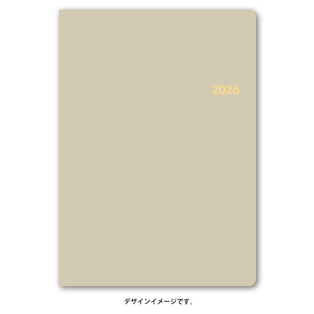 能率 2026年4月始まり ウィークリー手帳 NOLTY(ノルティ) トリムA5-2（ベージュ）9613