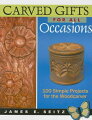 Woodcarvers are always looking for new ideas, and this guide provides a wide variety of great gift ideas--from traditional objects like walking sticks, bowls, and pencil holders to earrings, bracelets, and brooches. A section devoted to jewelry provides literature on an often-neglected niche of woodcarving. Ideas for specific holidays or special events like birthdays, graduations, and holidays are also included. All the projects are photographed and are accompanied by detailed, step-by-step instructions, allowing novice carvers as well as more experienced woodworkers to complete the pieces.