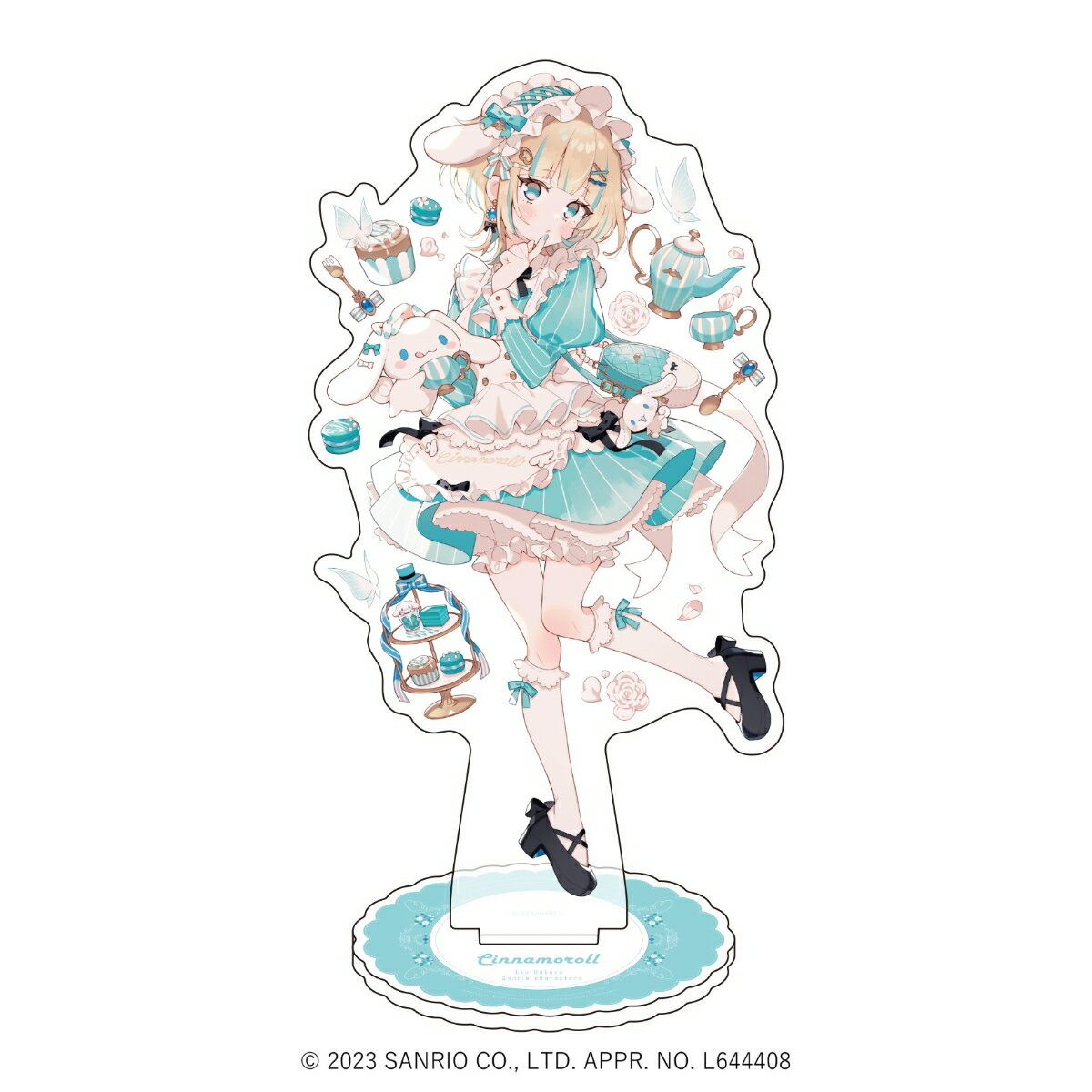 キャラアクリルフィギュア「上倉エク×サンリオキャラクターズ」02/シナモロール(描き下ろしイラスト)【グッズ】