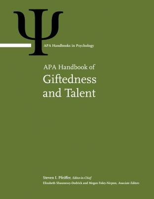 APA Handbook of Giftedness and Talent APA HANDBK OF GIFTEDNESS & TAL ...