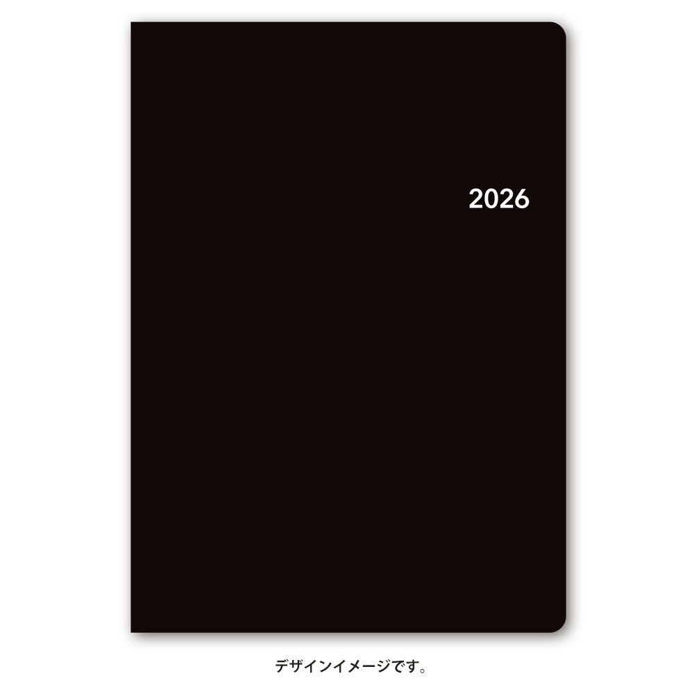 能率 2026年4月始まり ウィークリー手帳 NOLTY(ノルティ) トリムA5-3（ブラック）9614