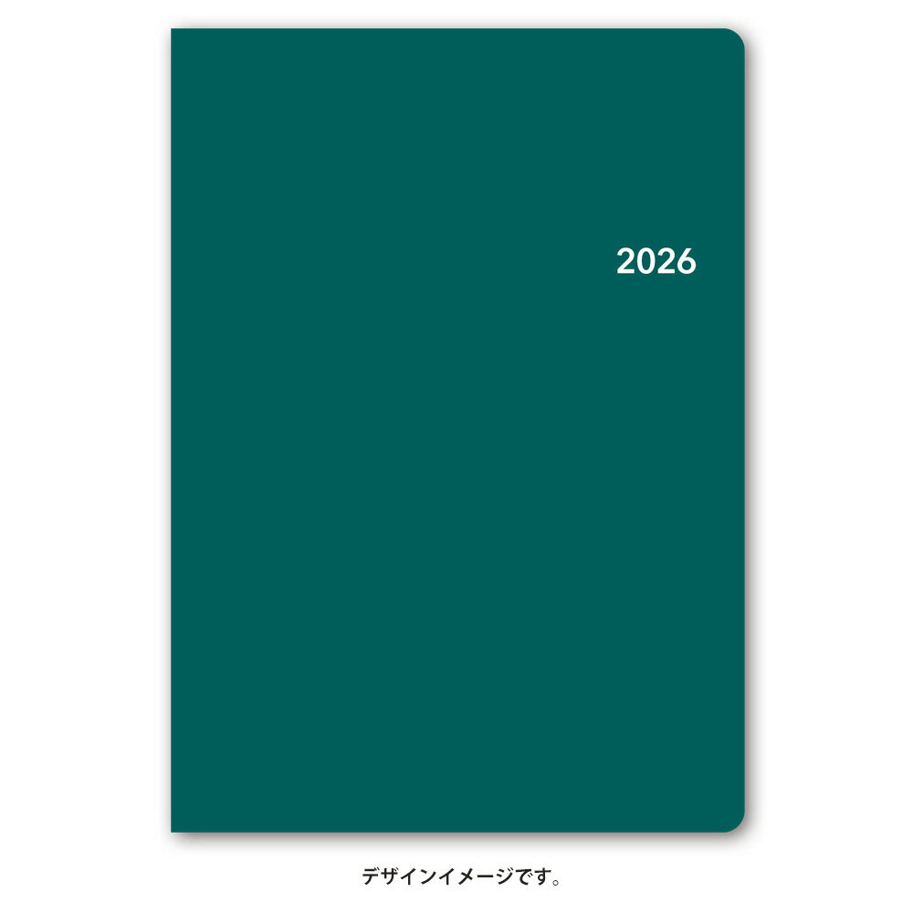 能率 2026年4月始まり ウィークリー手帳 NOLTY(ノルティ) トリムA5-3（グリーン）9615