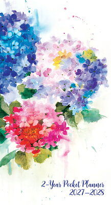 2027-28 Hydrangeas 2-Year Pocket Planner (24-Month Calendar) 2027-28 HYDRANGEAS 2-YEAR PCKT [ ー ]