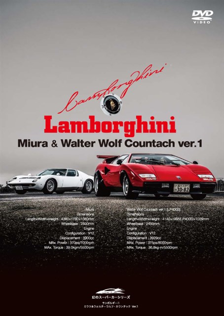 幻のスーパーカーシリーズ ランボルギーニ ミウラ&ウォルターウルフ・カウンタック Ver.1