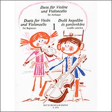 【輸入楽譜】初心者のためのバイオリンとチェロの二重奏曲集 第1巻: 演奏用スコア