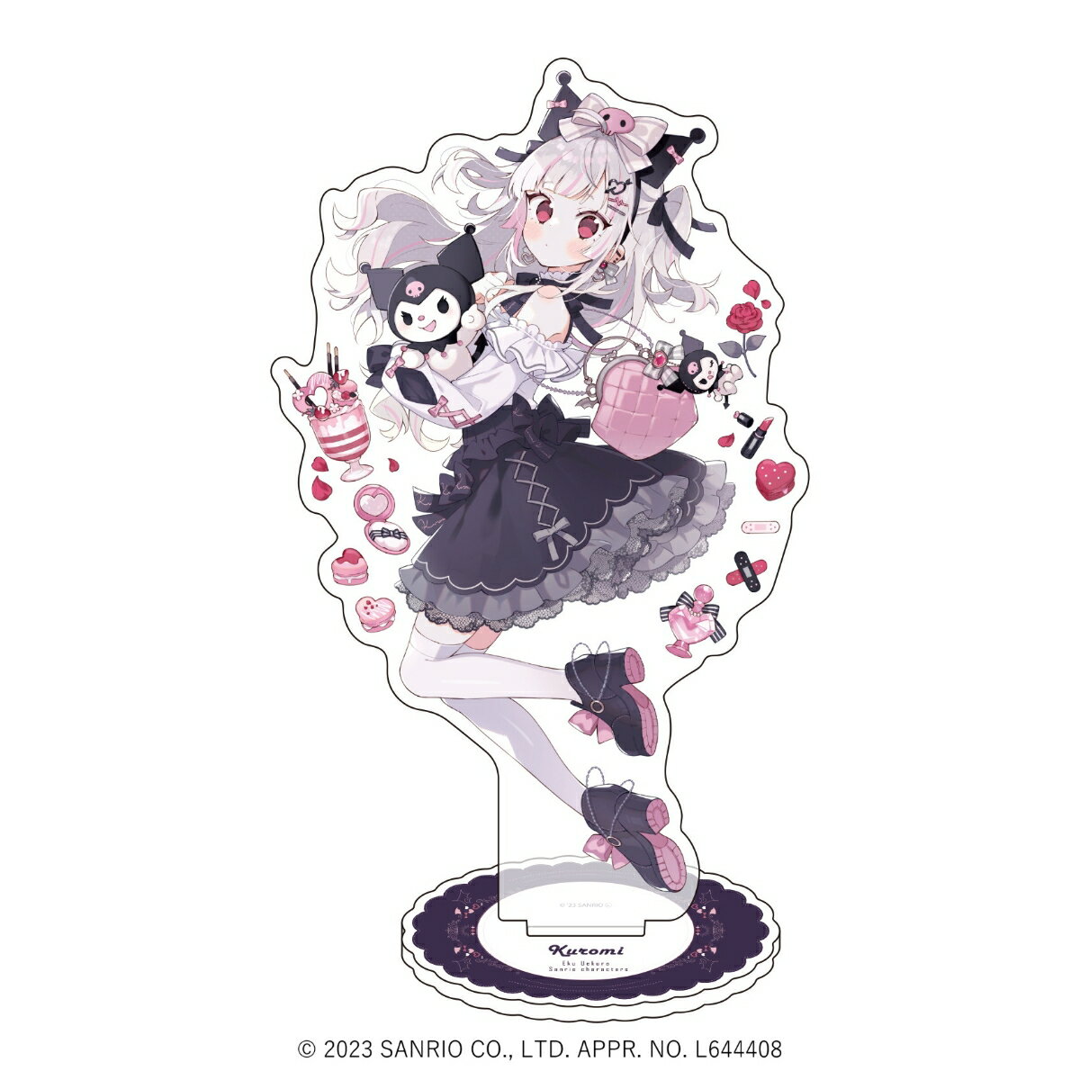 キャラアクリルフィギュア「上倉エク×サンリオキャラクターズ」05/クロミ(描き下ろしイラスト)【グッズ】