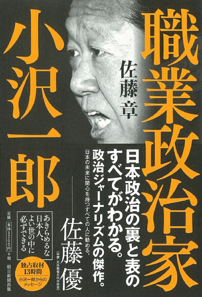 職業政治家　小沢一郎 [ 佐藤章 ]