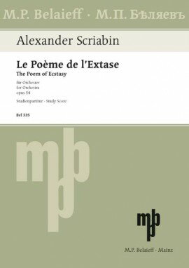 【輸入楽譜】スクリャービン, Aleksandr Nikolaevich: 交響曲 第4番 Op.54「法悦の詩」: スタディ・スコア