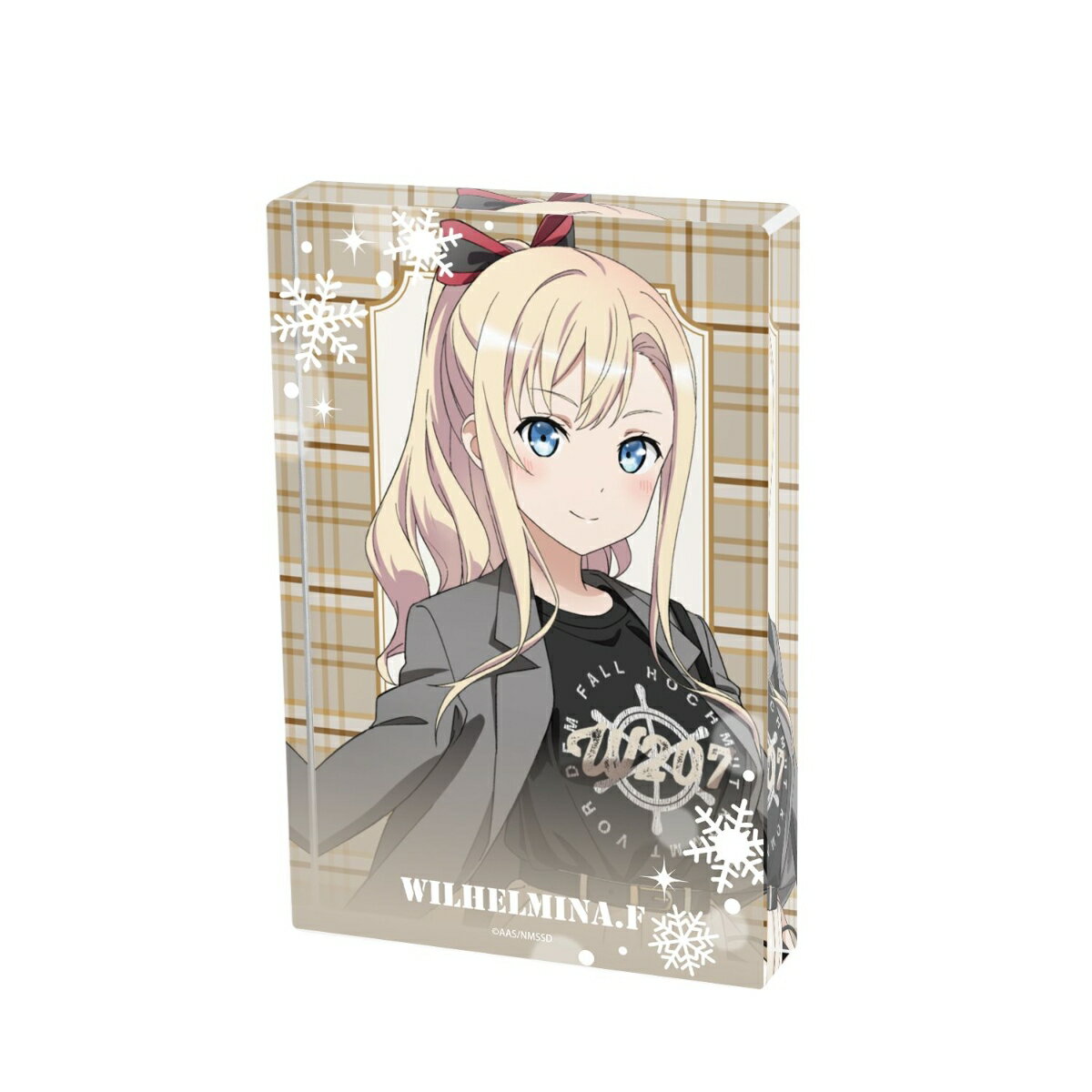 劇場版 ハイスクール・フリート描き下ろし ヴィルヘルミーナ デート私服ver. アクリルブロック ver.B