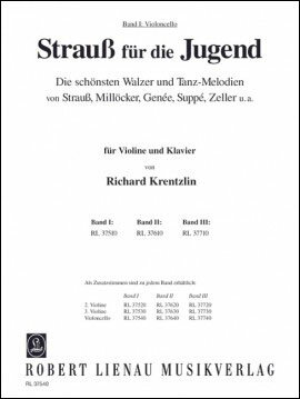 【輸入楽譜】Strauss for Young People 第1巻/Krentzlin編: チェロ