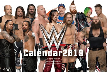 卓上 WWE（2019年1月始まりカレンダー）