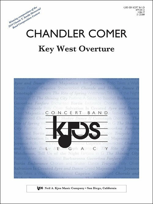 【輸入楽譜】カマー, Chandler: キー・ウェスト序曲: スコアとパート譜セット [ カマー, Chandler ]